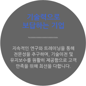 기술력으로 보답하는 기업